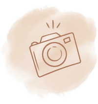 Álbum de fotos en invitación digital de boda estilo bohemio