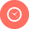 Icon Clock Coral – Invitia Digital