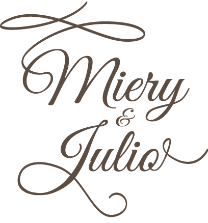 Nombres de novios en tono marrón invitación de boda estilo vintage