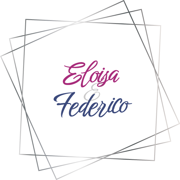 Nombres de novios para header en invitación de boda estilo vibrante