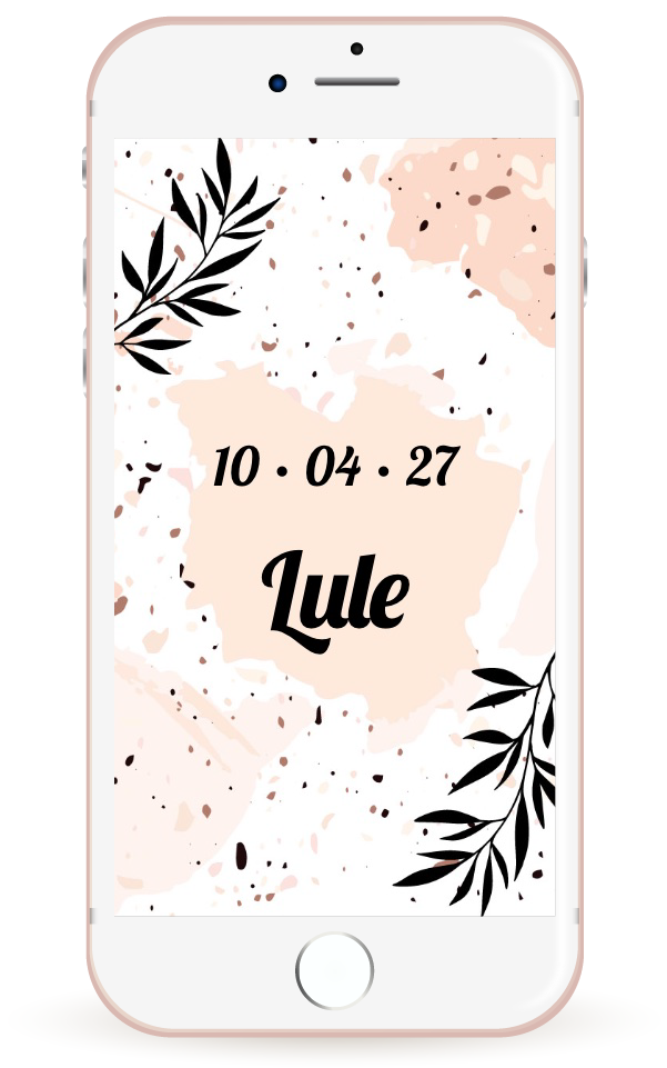 Mockup invitación digital de 15 estilo acuarela que refleja arte y frescura en tonos durazno y tierra